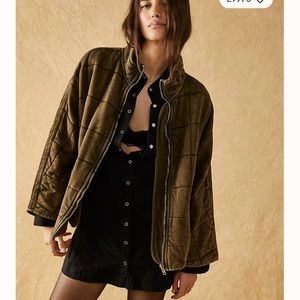 free people dolman quilted knit jacket